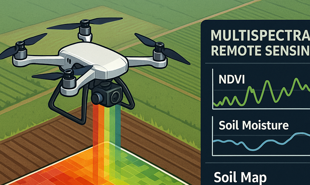 Remote sensing illustratie met drone boven akker - Gert folkerts via Groenpact